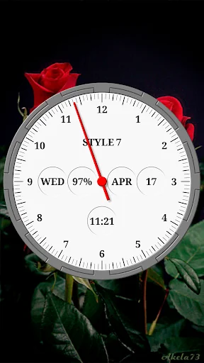 One Hand Analog Clock-7 screenshot 2