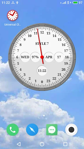 One Hand Analog Clock-7 screenshot 3