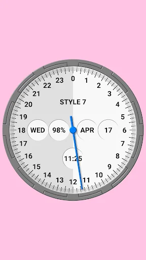 One Hand Analog Clock-7 screenshot 4