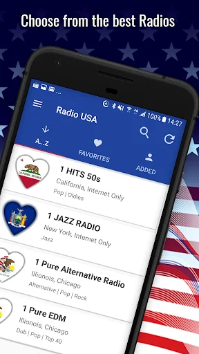 USA Radio 10.000+ Stations screenshot 1