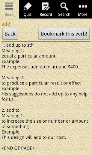 English Grammar - Phrasal Verb screenshot 2
