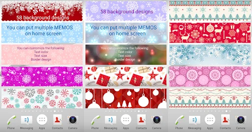 Sticky Memo Notepad Christmas