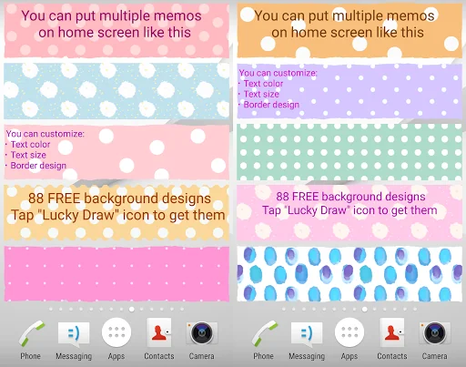 Sticky Memo Notepad *Dots*