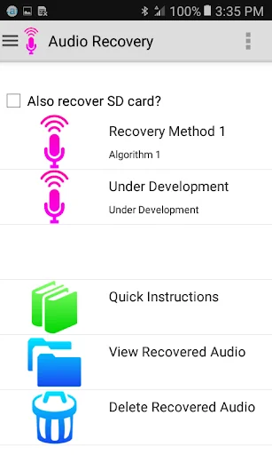 Audio Recovery