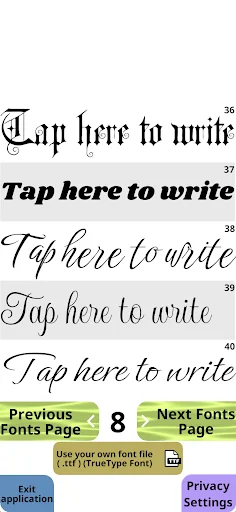 iFonts — Tattoo Lettering Art screenshot 4