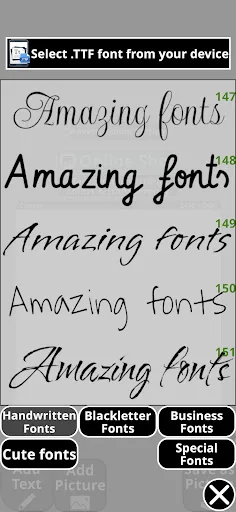 xCanvas: Font lettering design screenshot 1