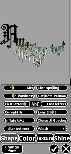 xCanvas: Font lettering design screenshot 2