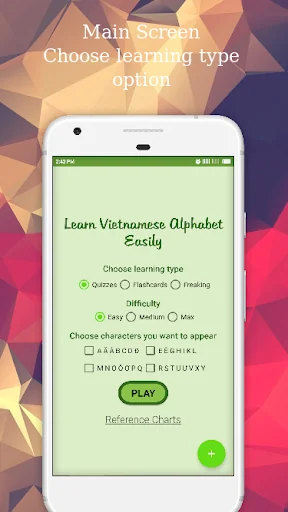 Vietnamese Alphabet Letter