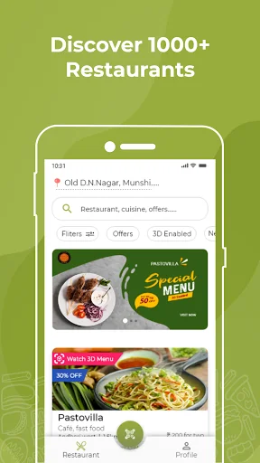 peAR - The AR Menu App screenshot 1