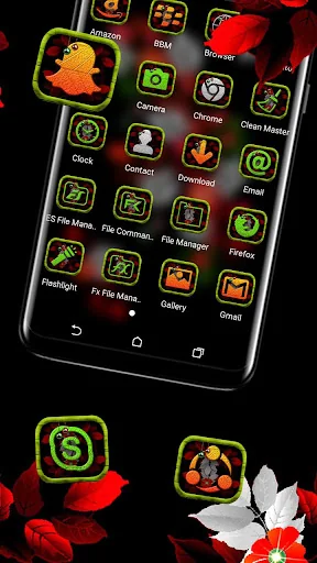 Floral Leaf Launcher Theme screenshot 2