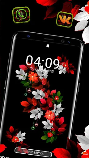 Floral Leaf Launcher Theme screenshot 4