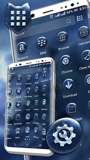Mystical Wolf Launcher Theme screenshot 2
