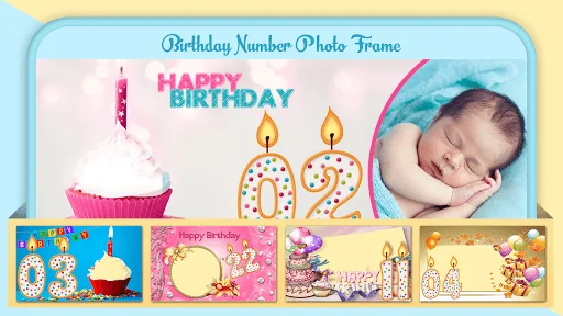 Birthday Number Photo Frame