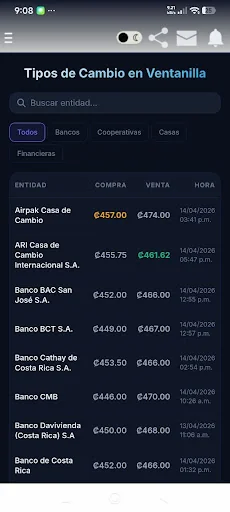 Tipo de Cambio Costa Rica screenshot 2
