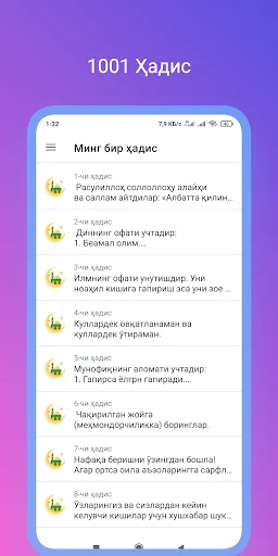 Ming bir hadis - 1001 ҳадис