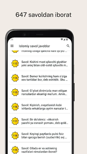 Islomiy savol javoblar