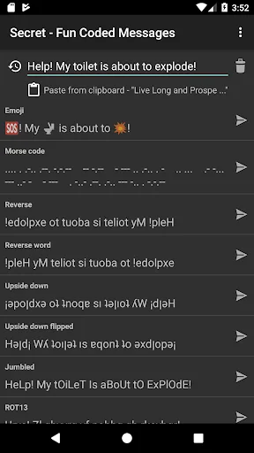 Secret - coded message