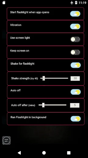 Shake Flashlight Torch screenshot 2