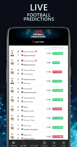 Live Football Bet Predictions