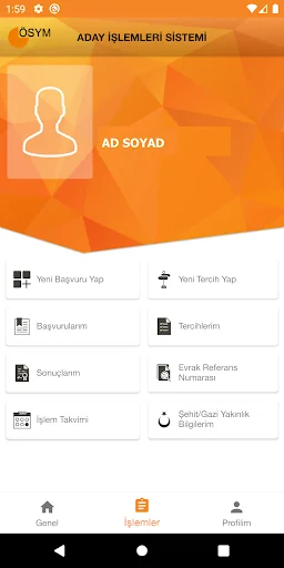 ÖSYM Aday İşlemleri Sistemi screenshot 3