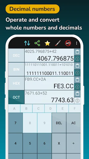 Binary Calculator Hex Decimal screenshot 3