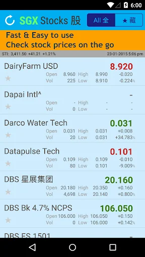 SGX Stocks 股 screenshot 1