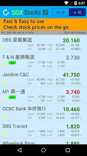 SGX Stocks 股 screenshot 2
