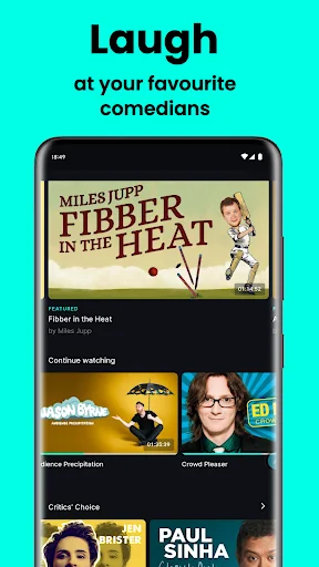 NextUp - Stream Great Stand-Up