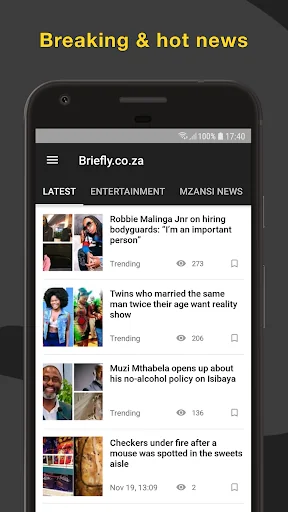 BRIEFLY South Africa News Live