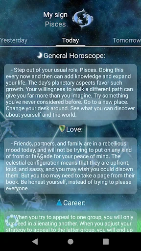Horoscope for Tomorrow