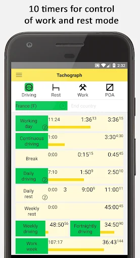 Tachograph - Mobile Helper screenshot 1