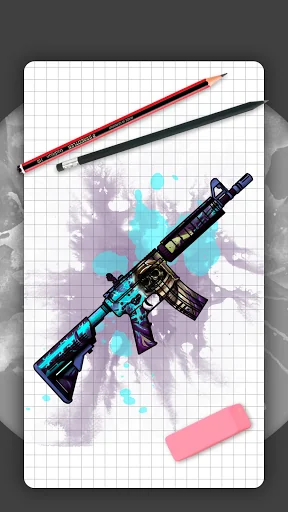 How to draw weapons. Skins