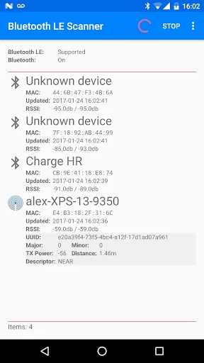 Bluetooth LE Scanner