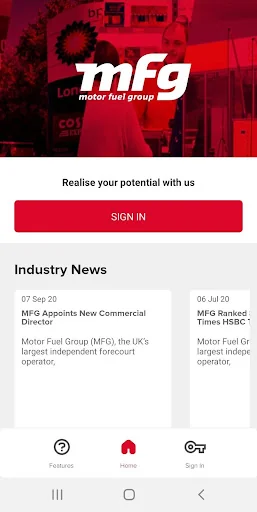 MFG Mobile Console