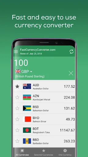 Fast Currency Converter screenshot 1