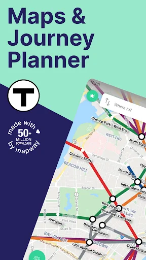 Boston T Map & Routing