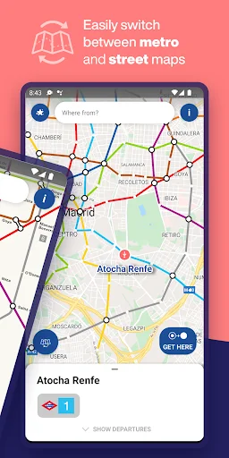Madrid Metro Map & Route Plan screenshot 2