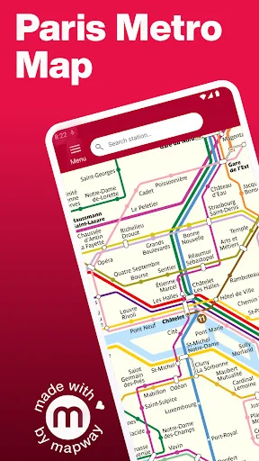 Paris Metro - Map and Routes screenshot 1