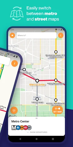 Washington DC Metro Route Map screenshot 2