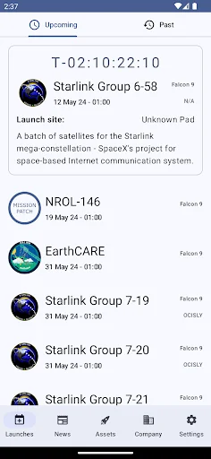 SpaceX - Launch Tracker
