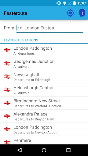 Fasteroute - Live Train Info