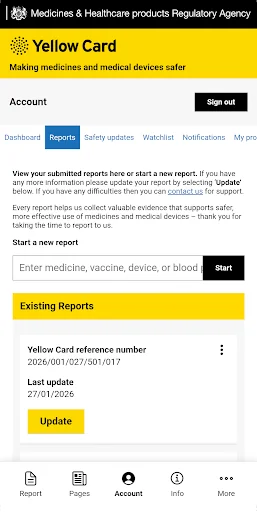 Yellow Card Scheme screenshot 4