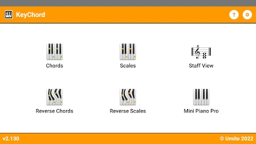 KeyChord - Piano Chords/Scales screenshot 1