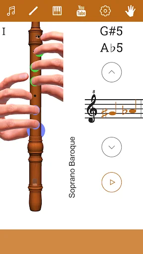 3D Recorder Fingering Chart screenshot 1