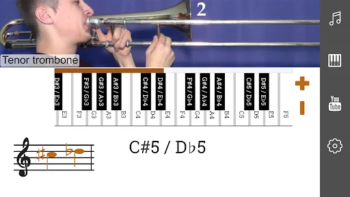 2D Trombone Notes Slide screenshot 2