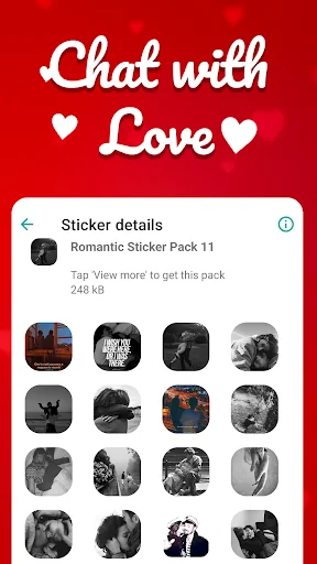 Romantic Stickers for WA