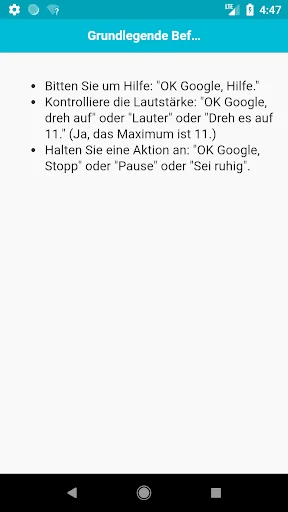 Befehle für Assistant
