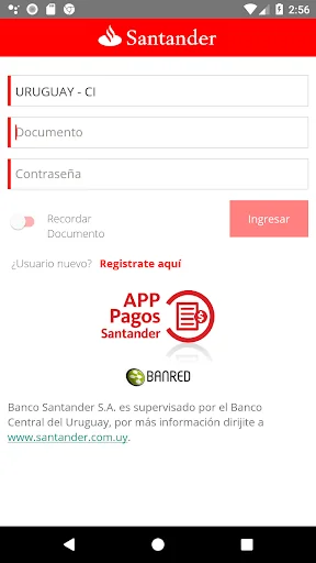 Pagos Santander screenshot 1