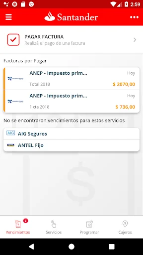 Pagos Santander screenshot 3
