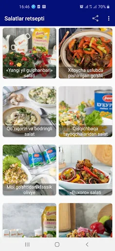 Salatlar retsepti